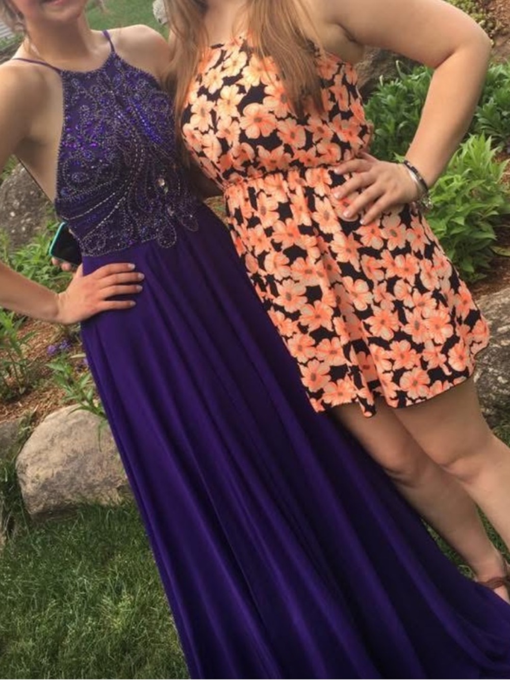 Jovani Beaded Prom Dress in Deep Purple